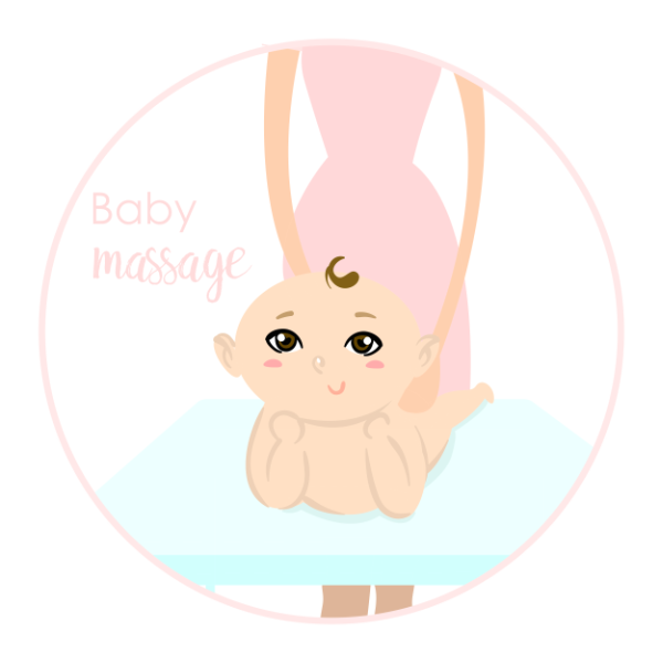 Babymassage illustratie